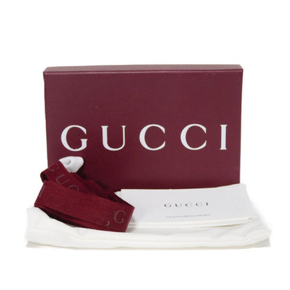 GUCCI Card Case 771152 AABXM 1000 Calf leather (embossed) black Logo metal logo flap card holder