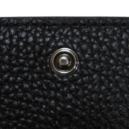 GUCCI Card Case 771152 AABXM 1000 Calf leather (embossed) black Logo metal logo flap card holder