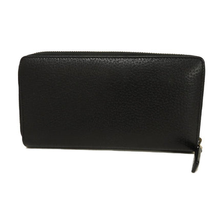 GUCCI Long Wallet Purse 435298 DJ21T 1060 Calf leather (embossed) black Logo embossing Agora Zip Around Wallet