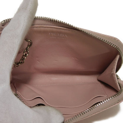 PRADA Coin case 1PP122 Safiano leather (stamped) pink Triangle logo saffiano keychain