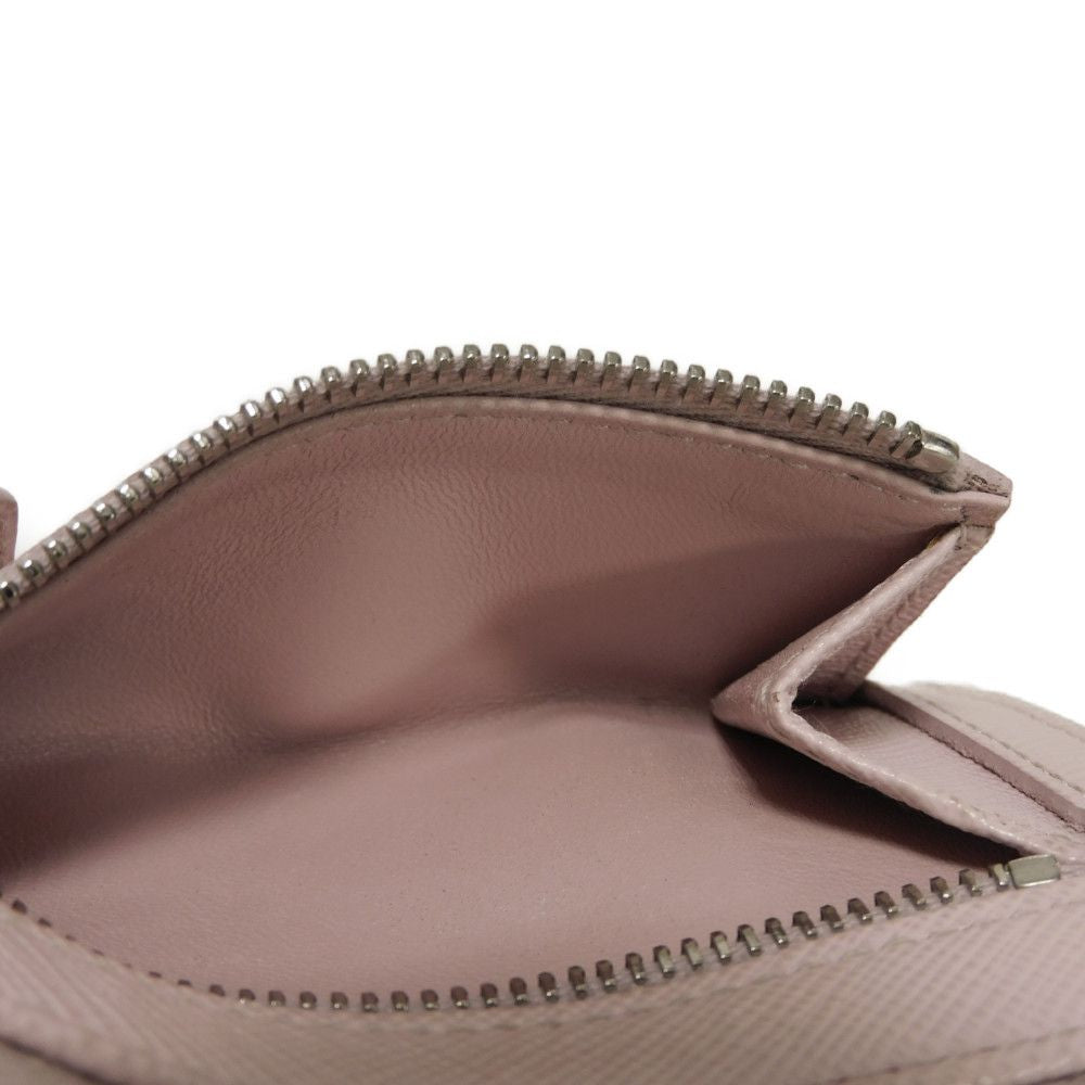 PRADA Coin case 1PP122 Safiano leather (stamped) pink Triangle logo saffiano keychain