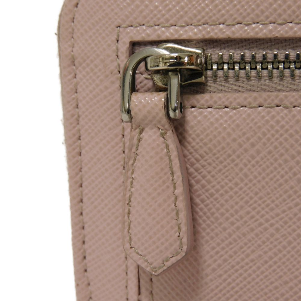 PRADA Coin case 1PP122 Safiano leather (stamped) pink Triangle logo saffiano keychain