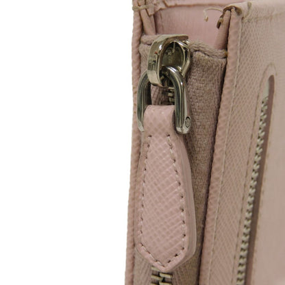 PRADA Coin case 1PP122 Safiano leather (stamped) pink Triangle logo saffiano keychain