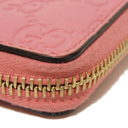 GUCCI Coin case 255452 GG striped leather pink GG Shima Guccissima coin purse
