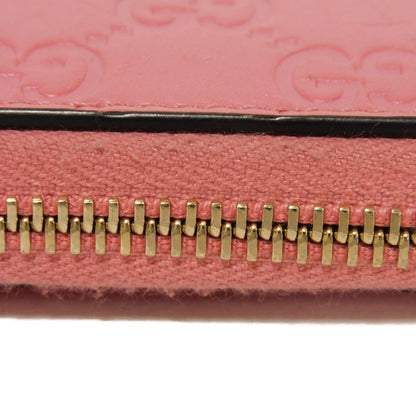 GUCCI Coin case 255452 GG striped leather pink GG Shima Guccissima coin purse
