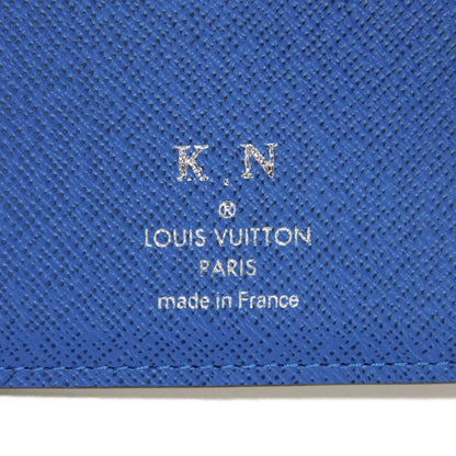 LOUIS VUITTON Long Wallet Purse M11580 Taiga Leather Gris Roche Taiga Portefeuille Blaza NM
