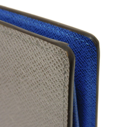 LOUIS VUITTON Long Wallet Purse M11580 Taiga Leather Gris Roche Taiga Portefeuille Blaza NM
