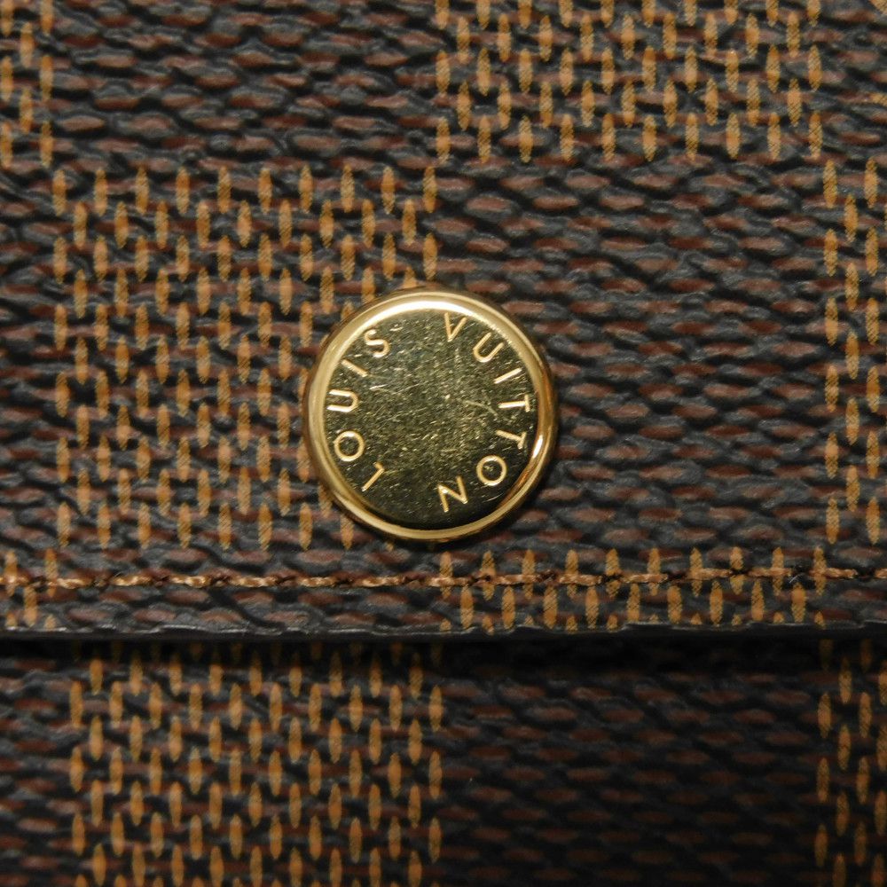 LOUIS VUITTON Key case Key holder  N62630 Damier canvas x grain leather (embossed) Ebene Damier Multicles 6