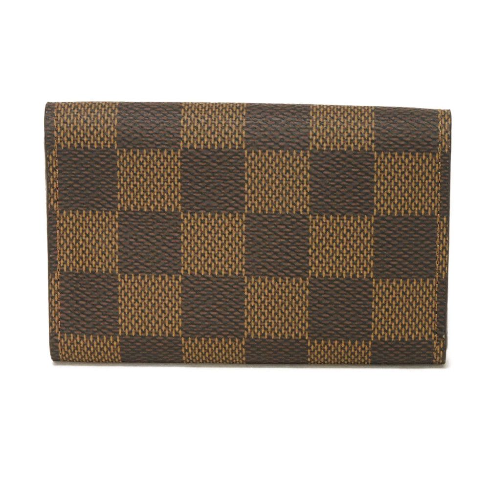 LOUIS VUITTON Key case Key holder  N62630 Damier canvas x grain leather (embossed) Ebene Damier Multicles 6