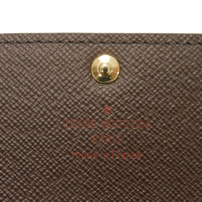 LOUIS VUITTON Key case Key holder  N62630 Damier canvas x grain leather (embossed) Ebene Damier Multicles 6