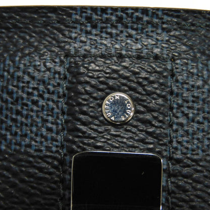 LOUIS VUITTON Card Case N63217 Damier cobalt canvas x cowhide leather Navy Damier Cobalt Porto Cult Pance