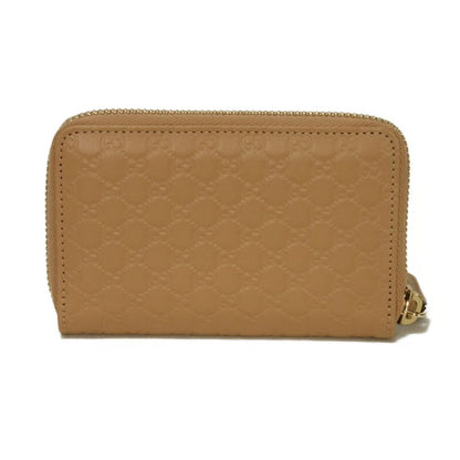 GUCCI Coin case 544249 BMJ1G 2754 Gucci Shima Leather (GG stamped) beige Micro GG Shima Guccissima coin purse