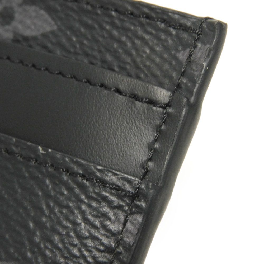 LOUIS VUITTON Card Case M62170 Monogram Eclipse Canvas x Calfskin Leather Monogram Eclipse Canvas x Calfskin Leather Monogram Eclipse Porto Cult Double