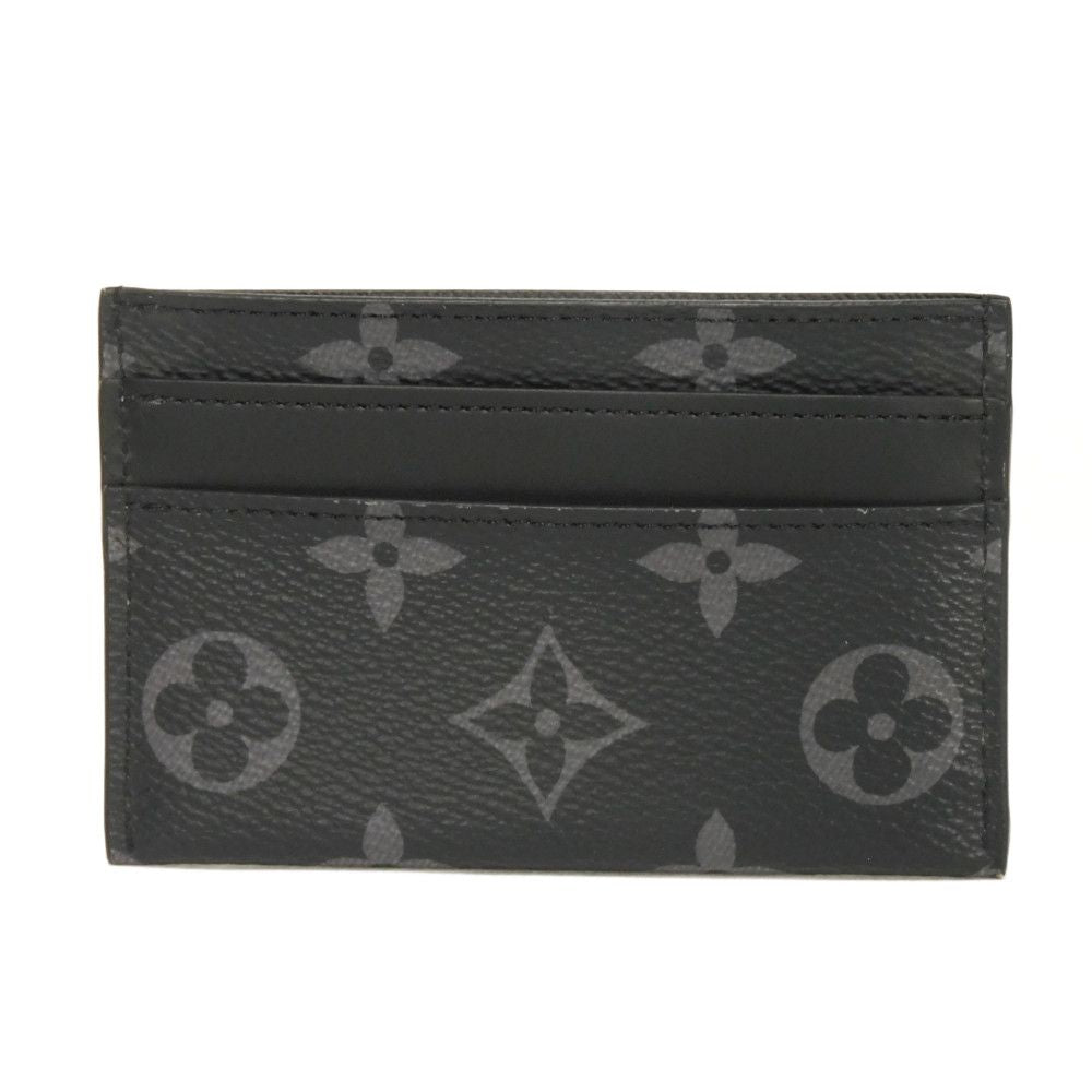 LOUIS VUITTON Card Case M62170 Monogram Eclipse Canvas x Calfskin Leather Monogram Eclipse Canvas x Calfskin Leather Monogram Eclipse Porto Cult Double