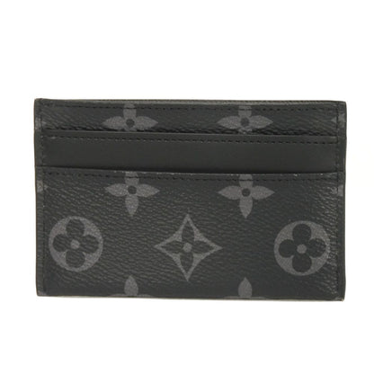 LOUIS VUITTON Card Case M62170 Monogram Eclipse Canvas x Calfskin Leather Monogram Eclipse Canvas x Calfskin Leather Monogram Eclipse Porto Cult Double