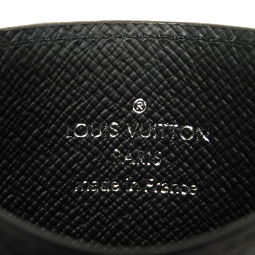 LOUIS VUITTON Card Case M62170 Monogram Eclipse Canvas x Calfskin Leather Monogram Eclipse Canvas x Calfskin Leather Monogram Eclipse Porto Cult Double