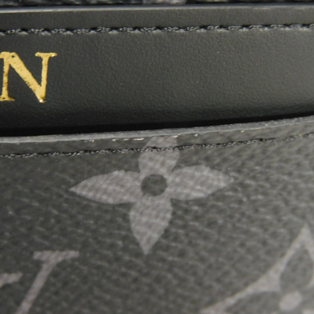 LOUIS VUITTON Card Case M62170 Monogram Eclipse Canvas x Calfskin Leather Monogram Eclipse Canvas x Calfskin Leather Monogram Eclipse Porto Cult Double