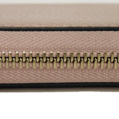 GUCCI Long Wallet Purse 449347 CAO0G 5806 Calf leather (embossed) Soft pink Interlocking G Double G zip around wallet