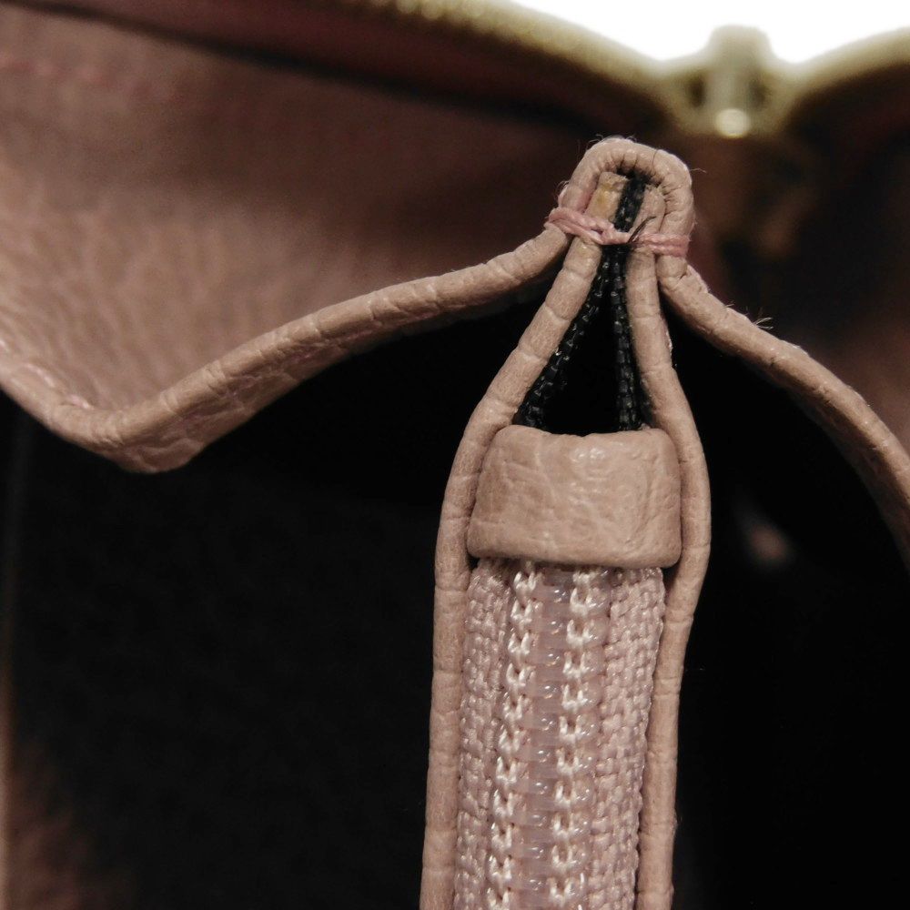GUCCI Long Wallet Purse 449347 CAO0G 5806 Calf leather (embossed) Soft pink Interlocking G Double G zip around wallet