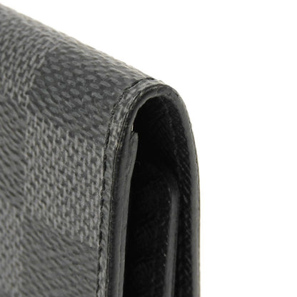LOUIS VUITTON Key case Key holder  N62662 Damier Graffit canvas x grain leather Noir Damier Graphite Multicles 6