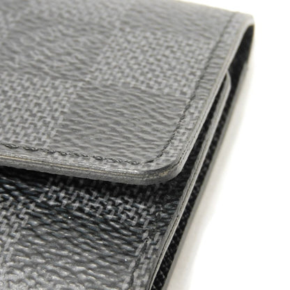 LOUIS VUITTON Key case Key holder  N62662 Damier Graffit canvas x grain leather Noir Damier Graphite Multicles 6