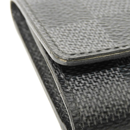 LOUIS VUITTON Key case Key holder  N62662 Damier Graffit canvas x grain leather Noir Damier Graphite Multicles 6