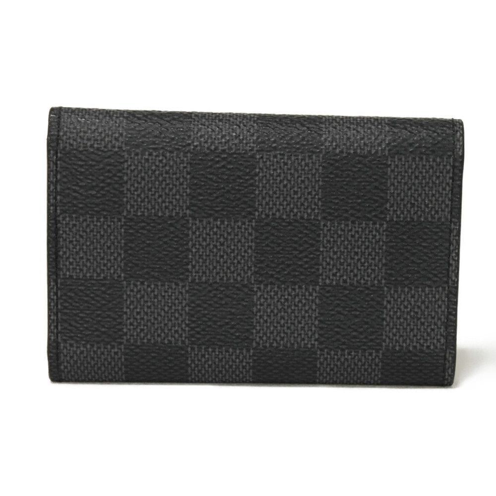 LOUIS VUITTON Key case Key holder  N62662 Damier Graffit canvas x grain leather Noir Damier Graphite Multicles 6