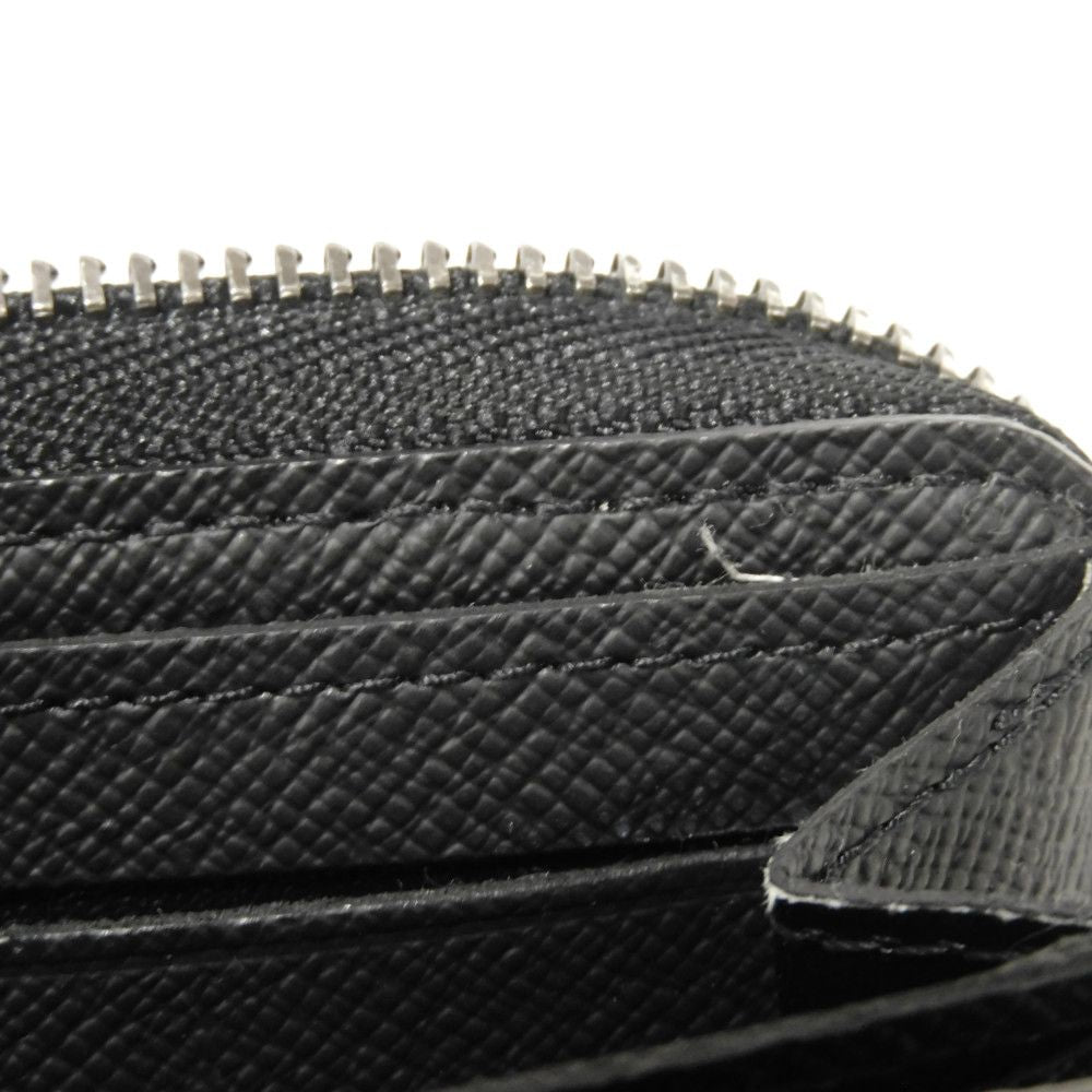 LOUIS VUITTON Coin case M81662 Monogram Eclipse canvas x grain leather Noir Monogram Eclipse Zippy Coin Purse Vertical
