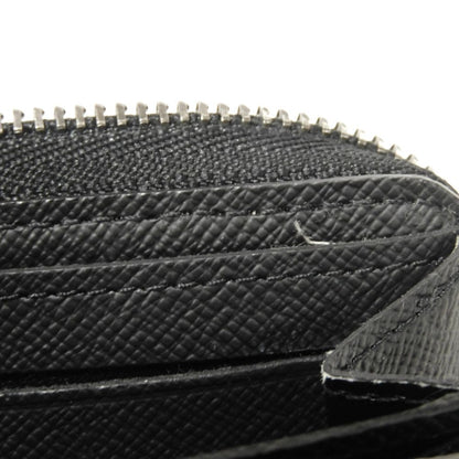 LOUIS VUITTON Coin case M81662 Monogram Eclipse canvas x grain leather Noir Monogram Eclipse Zippy Coin Purse Vertical