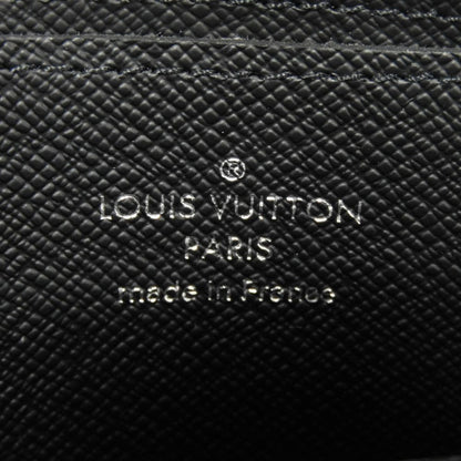 LOUIS VUITTON Coin case M81662 Monogram Eclipse canvas x grain leather Noir Monogram Eclipse Zippy Coin Purse Vertical