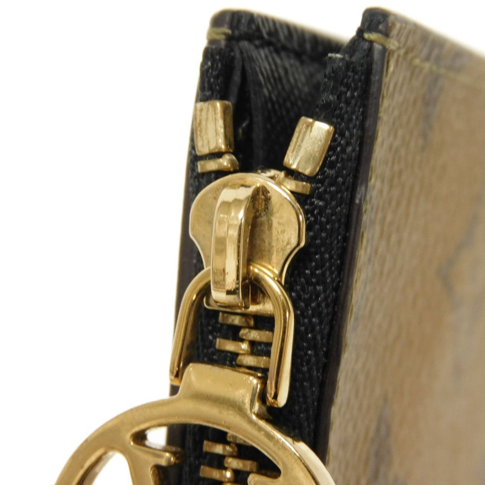 LOUIS VUITTON Coin case M81912 Monogram Reverse Canvas x Grained Leather Brown Monogram reverse Card Case Porto Cult Romy