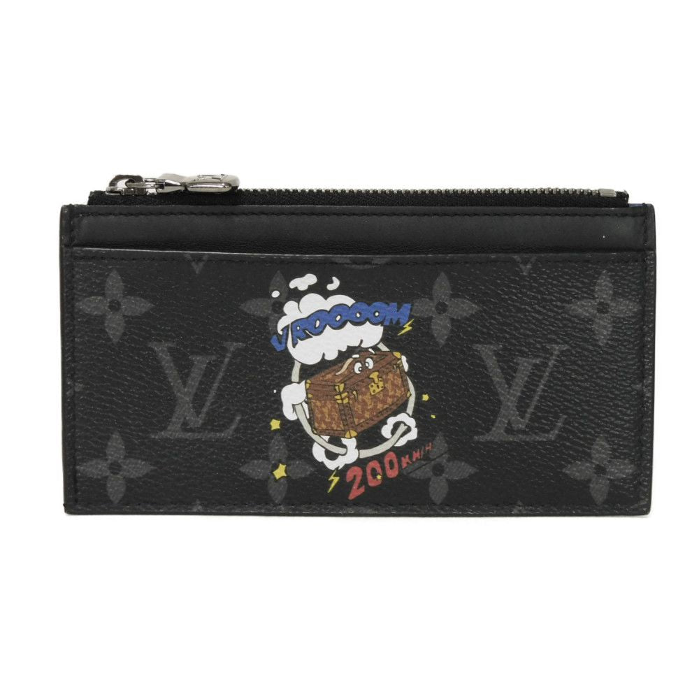 LOUIS VUITTON Coin case M80932 Monogram Eclipse Canvas (Character Print) Noir Monogram Eclipse Coin card holder