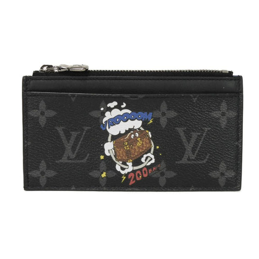 LOUIS VUITTON Coin case M80932 Monogram Eclipse Canvas (Character Print) Noir Monogram Eclipse Coin card holder