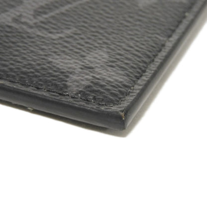LOUIS VUITTON Coin case M80932 Monogram Eclipse Canvas (Character Print) Noir Monogram Eclipse Coin card holder