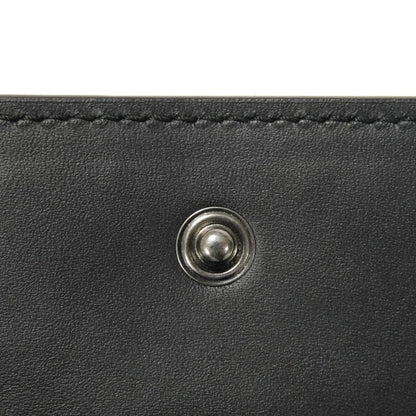 GUCCI Key case Key holder 138093 Calf leather black GG Shima Guccissima 6-ring keychain