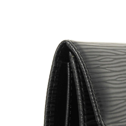 LOUIS VUITTON Coin case M63412 Epi Leather x grain leather Noir Epi Porto Monet Simple