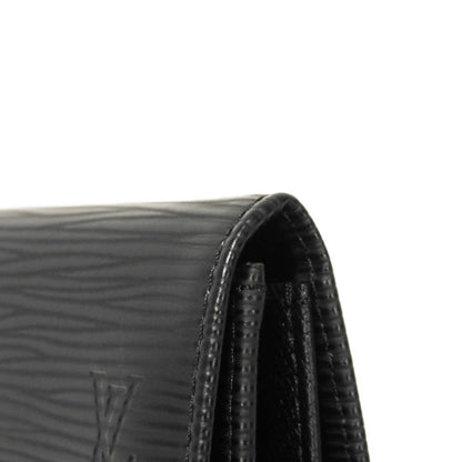 LOUIS VUITTON Coin case M63412 Epi Leather x grain leather Noir Epi Porto Monet Simple
