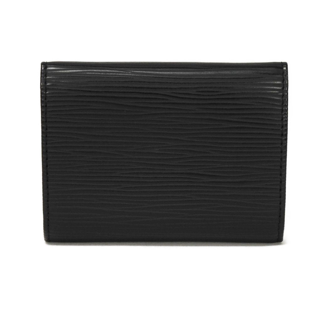LOUIS VUITTON Coin case M63412 Epi Leather x grain leather Noir Epi Porto Monet Simple