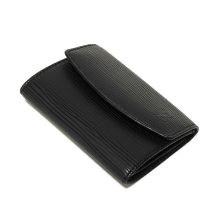 LOUIS VUITTON Coin case M63412 Epi Leather x grain leather Noir Epi Porto Monet Simple