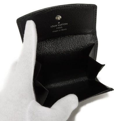 LOUIS VUITTON Coin case M63412 Epi Leather x grain leather Noir Epi Porto Monet Simple