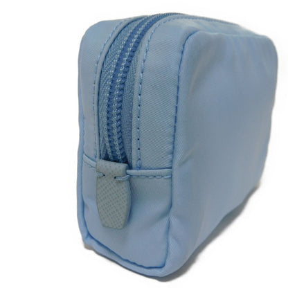 PRADA Clutch bag 1ND339 R067 F0076 recycled polyamide Light blue Triangle logo Micro Re-Nylon Pouch
