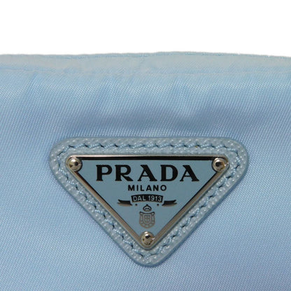 PRADA Clutch bag 1ND339 R067 F0076 recycled polyamide Light blue Triangle logo Micro Re-Nylon Pouch