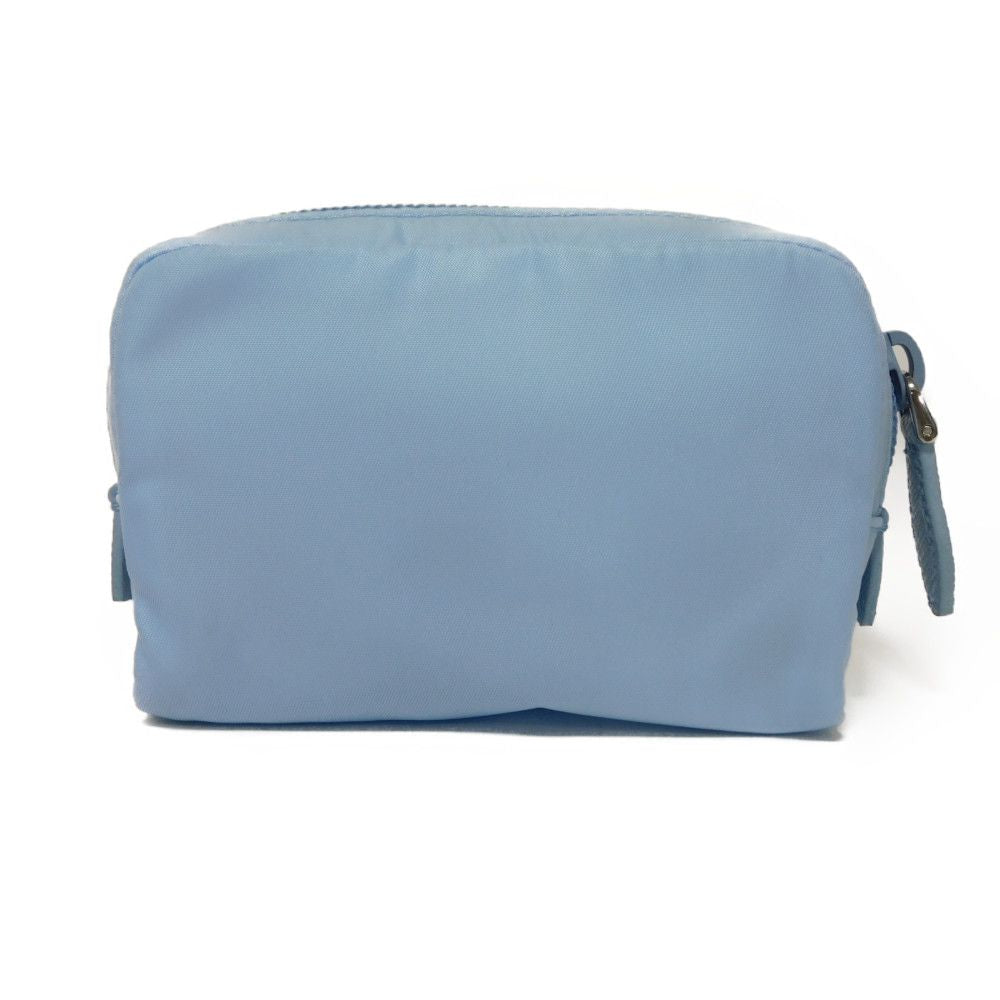 PRADA Clutch bag 1ND339 R067 F0076 recycled polyamide Light blue Triangle logo Micro Re-Nylon Pouch