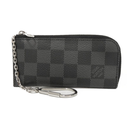 LOUIS VUITTON Coin case N61235 Damier Graphite Canvas Noir Damier Graphite Pochette cree