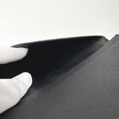 LOUIS VUITTON Long Wallet Purse M63212 Epi Leather Noir Epi Porto Cartes Crdit