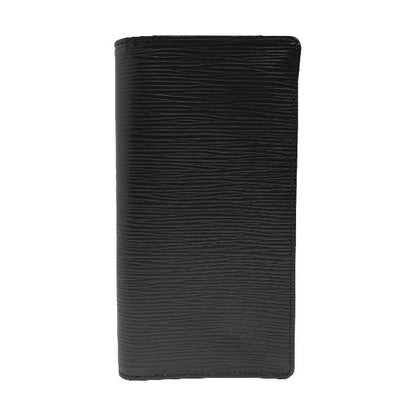 LOUIS VUITTON Long Wallet Purse M63212 Epi Leather Noir Epi Porto Cartes Crdit
