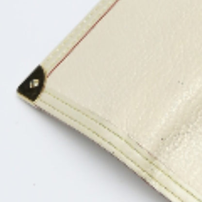 LOUIS VUITTON Long Wallet Purse M91839 Goat leather white Trifold purse Suhari Porto Tresol International Bron Women Used Authentic