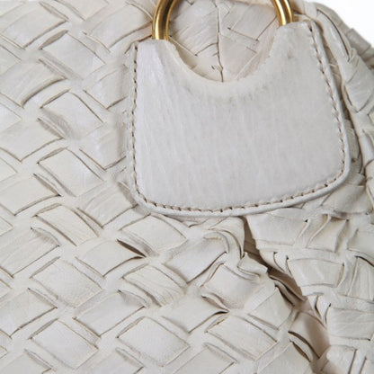 MIUMIU Handbag others white MIUMIU Mew Mew SACCA 2 MANICI Women Used Authentic