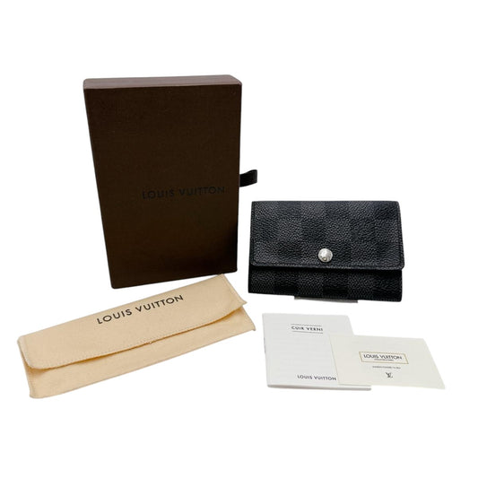 LOUIS VUITTON Key case Key holder  N62662 Damier Grafitto Canvas black Damier Grafitte Multicles6