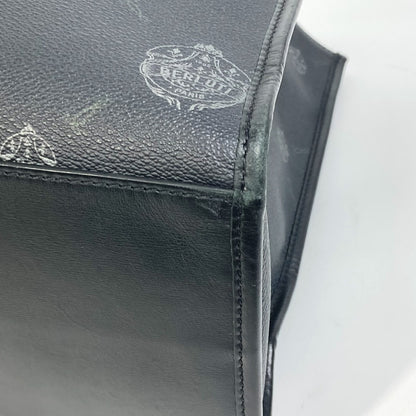 Berluti Tote Bag Canvas / leather black Ulysse Small mens Used Authentic